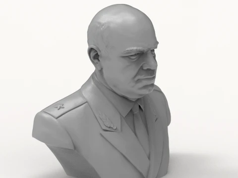 Georgy Zhukov 3D Printable Bust 3D Print Model