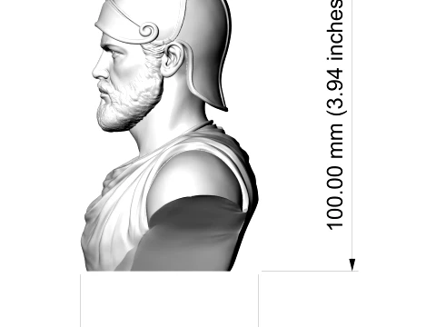 Hannibal Barca 3D Printable Bust 3D Print Model