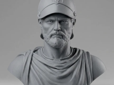 Hannibal Barca 3D Printable Bust 3D Print Model
