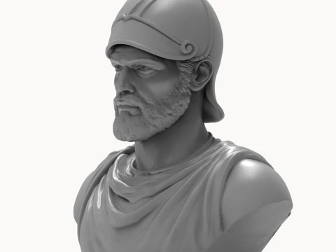 Hannibal Barca 3D Printable Bust 3D Print Model