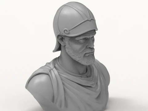 Hannibal Barca 3D Printable Bust 3D Print Model