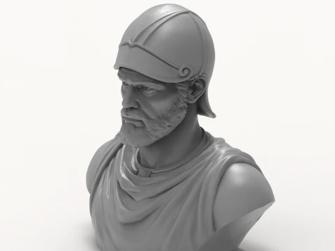 Hannibal Barca 3D Printable Bust 3D Print Model