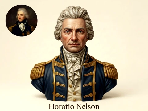 Horatio Nelson 3D Printable Bust 3D Print Model
