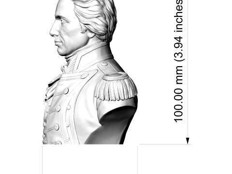 Horatio Nelson 3D Printable Bust 3D Print Model