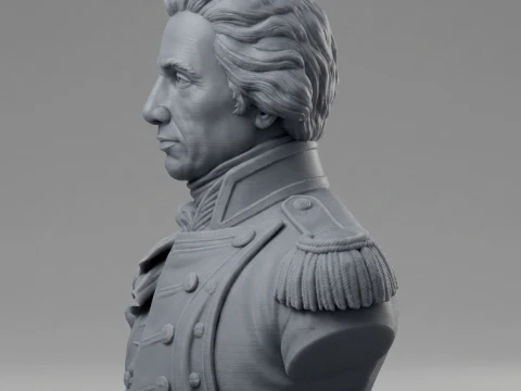Horatio Nelson 3D Printable Bust 3D Print Model