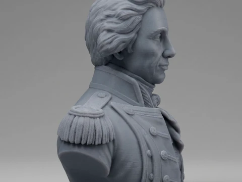 Horatio Nelson 3D Printable Bust 3D Print Model