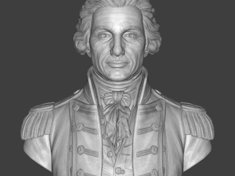 Horatio Nelson 3D Printable Bust 3D Print Model