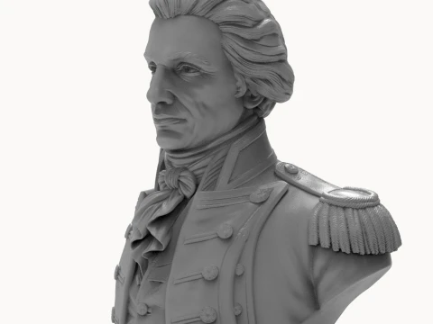 Horatio Nelson 3D Printable Bust 3D Print Model