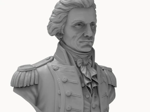 Horatio Nelson 3D Printable Bust 3D Print Model