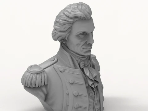 Horatio Nelson 3D Printable Bust 3D Print Model