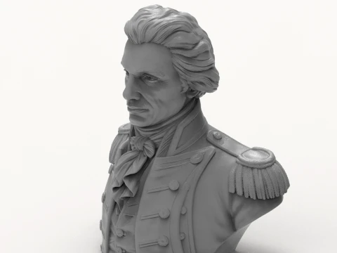 Horatio Nelson 3D Printable Bust 3D Print Model