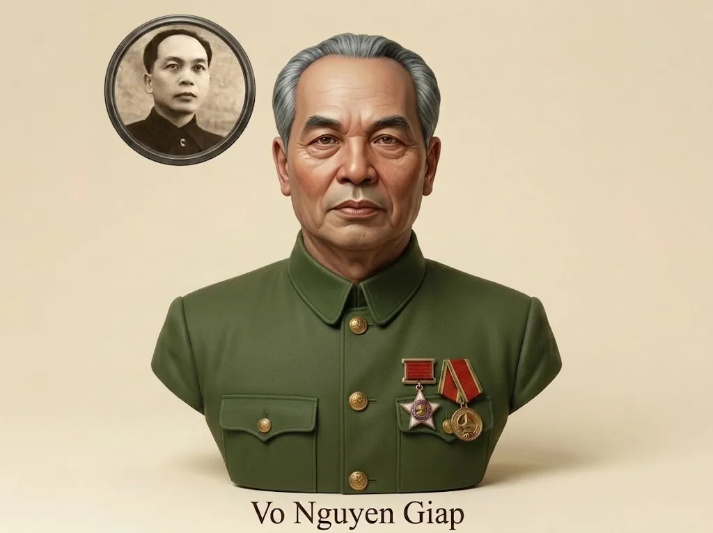 Vo Nguyen Giap 3D Printable Bust 3D Print Model .c4d .max .obj .3ds .fbx .stl .blend 