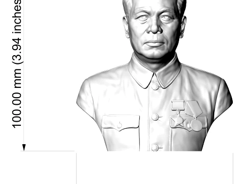 Vo Nguyen Giap 3D Printable Bust 3D Print Model
