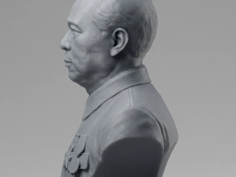 Vo Nguyen Giap 3D Printable Bust 3D Print Model