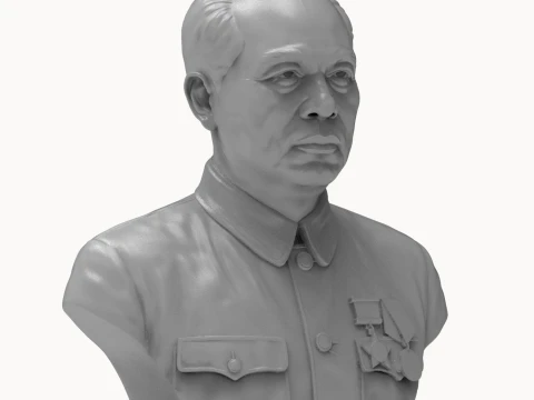 Vo Nguyen Giap 3D Printable Bust 3D Print Model
