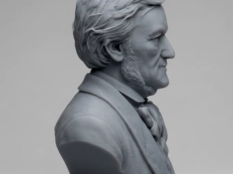 Richard Wagner 3D Printable Bust 3D Print Model