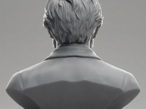 Richard Wagner 3D Printable Bust 3D Print Model
