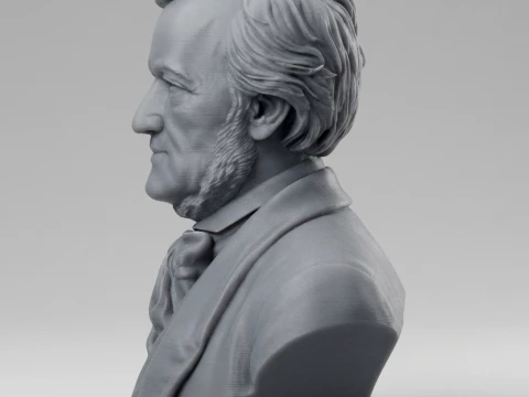 Richard Wagner 3D Printable Bust 3D Print Model
