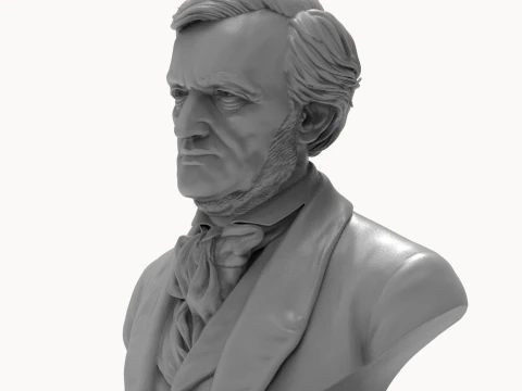 Richard Wagner 3D Printable Bust 3D Print Model