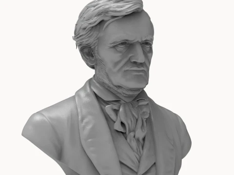 Richard Wagner 3D Printable Bust 3D Print Model