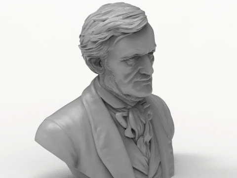 Richard Wagner 3D Printable Bust 3D Print Model