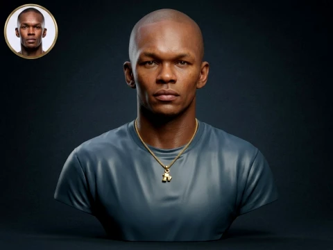 Israel Adesanya 3D Printable Bust 3D Print Model