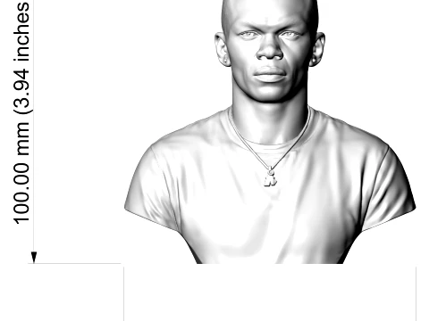 Israel Adesanya 3D Printable Bust 3D Print Model