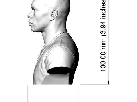 Israel Adesanya 3D Printable Bust 3D Print Model