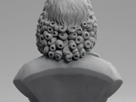 Antonio Vivaldi 3D Printable Bust 3D Print Model