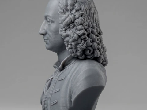 Antonio Vivaldi 3D Printable Bust 3D Print Model