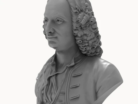 Antonio Vivaldi 3D Printable Bust 3D Print Model