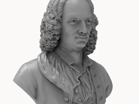 Antonio Vivaldi 3D Printable Bust 3D Print Model