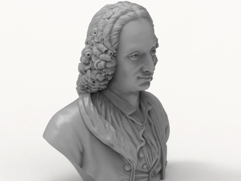 Antonio Vivaldi 3D Printable Bust 3D Print Model