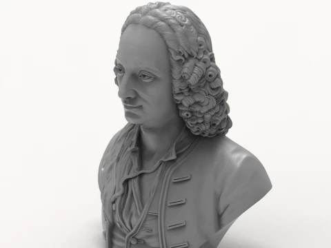 Antonio Vivaldi 3D Printable Bust 3D Print Model