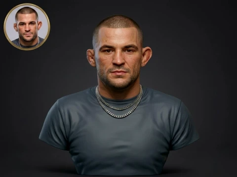 Dustin Poirier 3D Printable Bust 3D Print Model