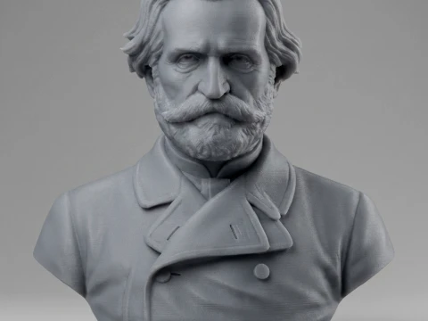 Giuseppe Verdi 3D Printable Bust 3D Print Model