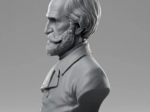Giuseppe Verdi 3D Printable Bust 3D Print Model