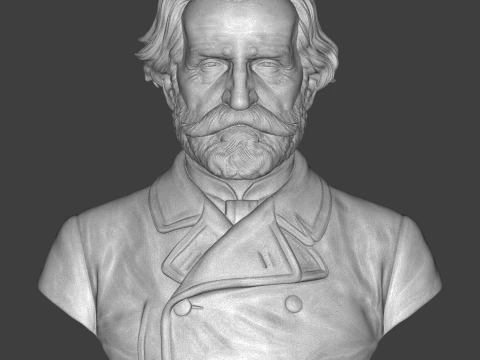 Giuseppe Verdi 3D Printable Bust 3D Print Model