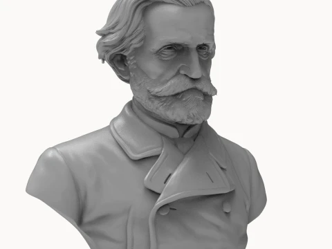 Giuseppe Verdi 3D Printable Bust 3D Print Model