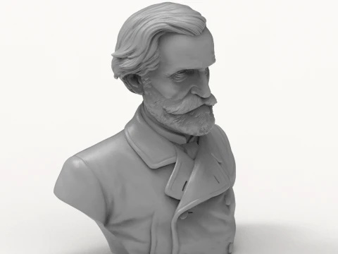 Giuseppe Verdi 3D Printable Bust 3D Print Model