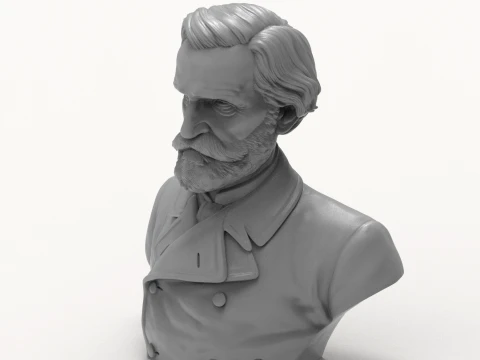 Giuseppe Verdi 3D Printable Bust 3D Print Model
