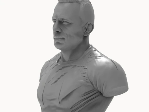 Georges St-Pierre 3D Printable Bust 3D Print Model