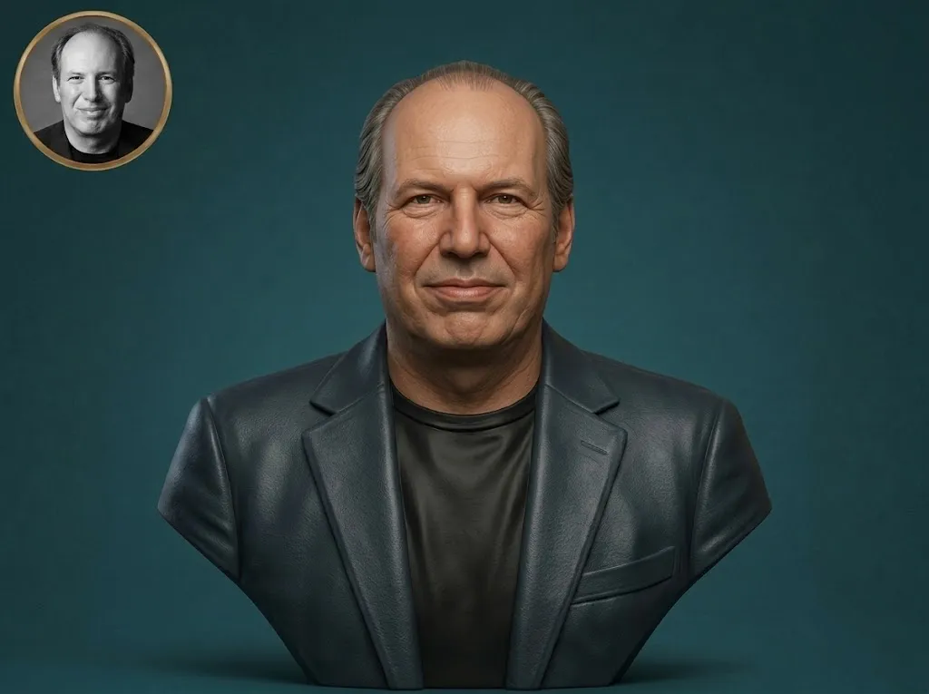 Hans Zimmer 3D Printable Bust 3D Print Model .c4d .max .obj .3ds .fbx .stl .blend 