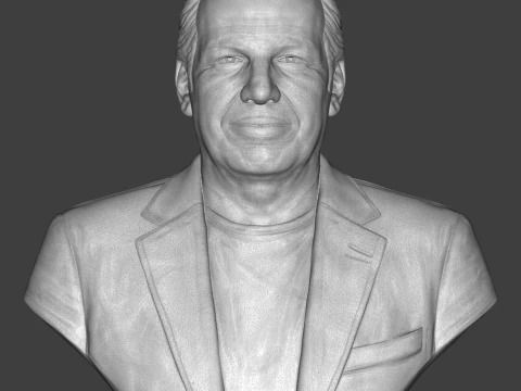 Hans Zimmer 3D Printable Bust 3D Print Model