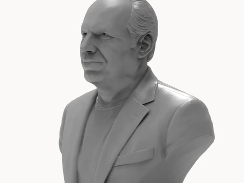 Hans Zimmer 3D Printable Bust 3D Print Model