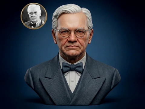 Alexander Fleming 3D Printable Bust 3D Print Model