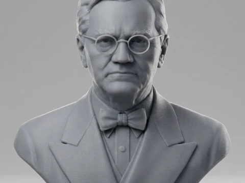 Alexander Fleming 3D Printable Bust 3D Print Model