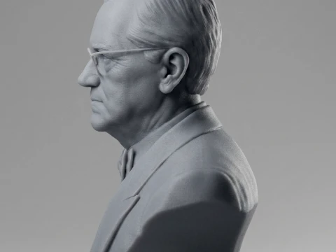 Alexander Fleming 3D Printable Bust 3D Print Model