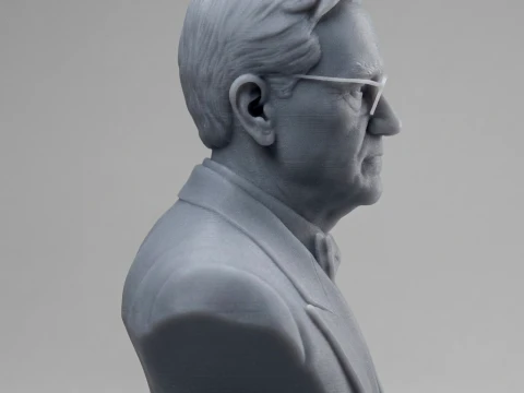 Alexander Fleming 3D Printable Bust 3D Print Model