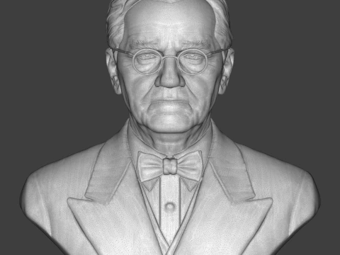 Alexander Fleming 3D Printable Bust 3D Print Model